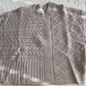Abercrombie & Fitch Women's Taupe Knit Sweater M